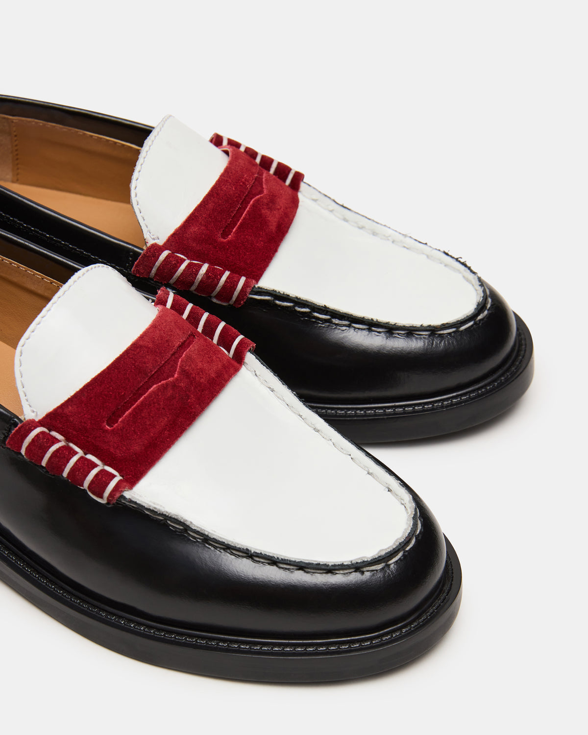 MADISON Black/Red Women's Penny Loafer
