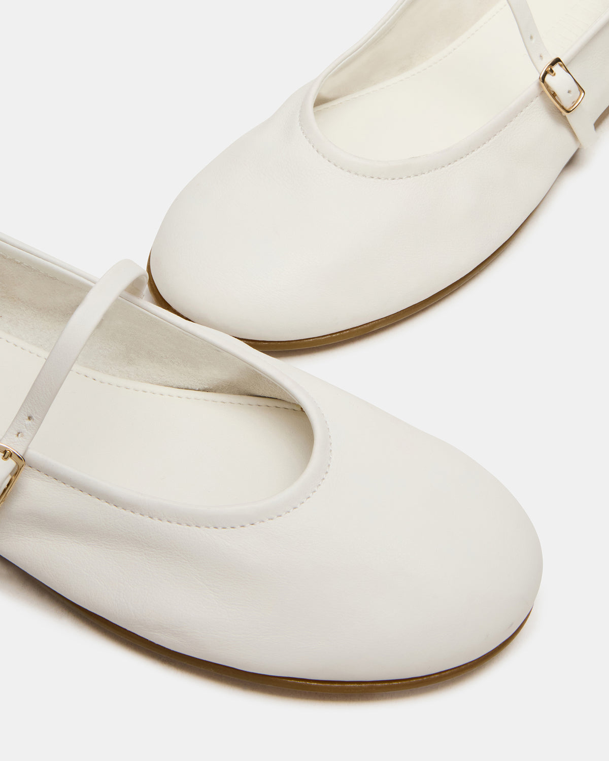 BESETTE Bone Leather Mary Jane Ballet Women's Flat