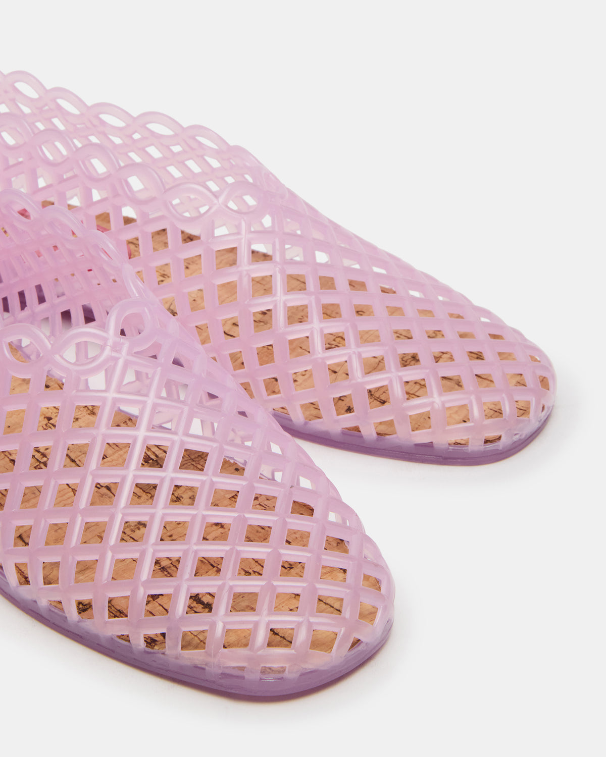 GROVE Pink Square-Toe Jelly Women's Flat