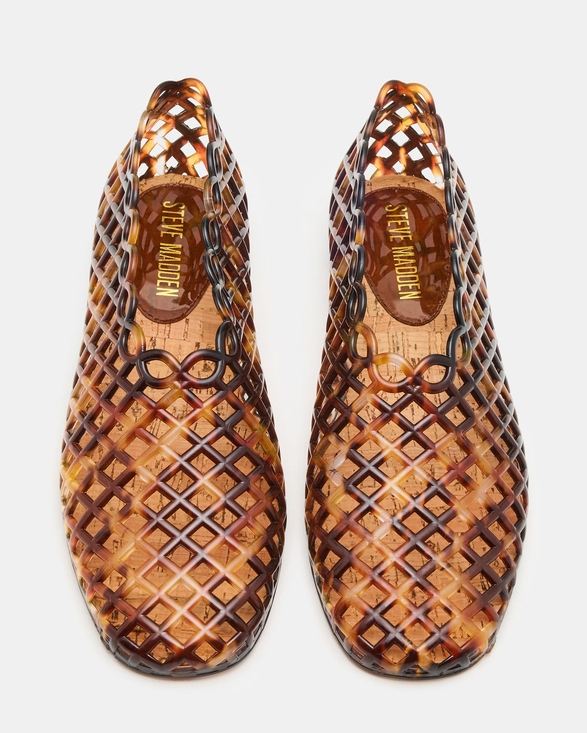 GROVE Tortoise Square-Toe Jelly Women's Flat