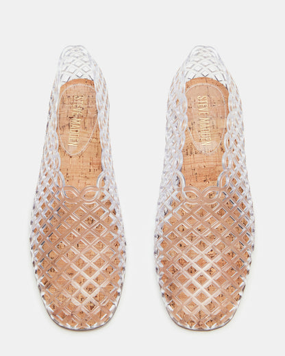 GROVE Clear Square-Toe Jelly Women's Flat