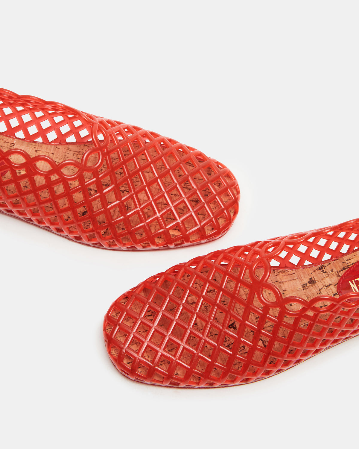 GROVE Red Square-Toe Jelly Women's Flat