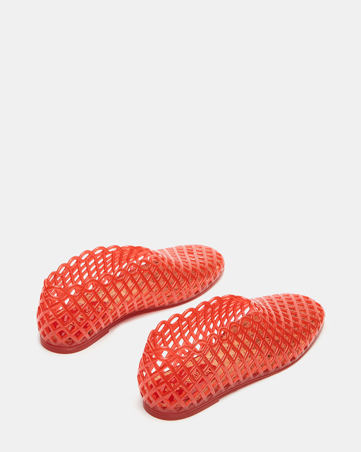GROVE Red Square-Toe Jelly Women's Flat