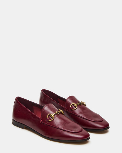 GRAFTON Wine Leather Women's Loafer