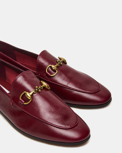GRAFTON Wine Leather Women's Loafer