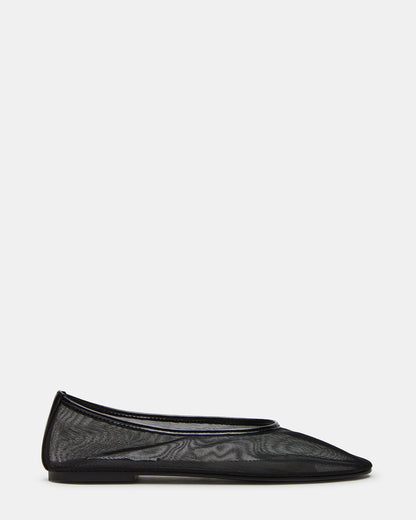 MEADOW Black Mesh Women's Ballet Flats
