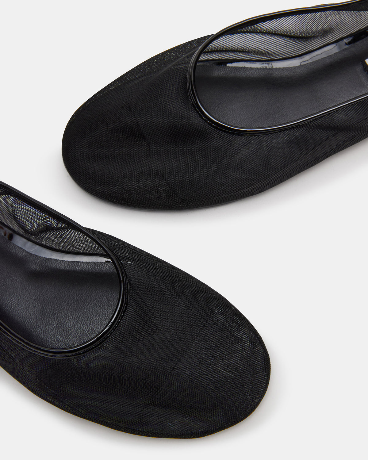 MEADOW Black Mesh Women's Ballet Flats
