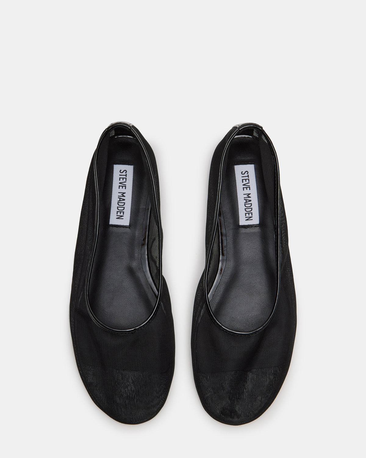 MEADOW Black Mesh Women's Ballet Flats
