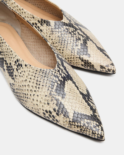 FLOYD Snake Pointed-Toe Ballet Women's Flat