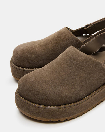 MELLOW Grey Sage Women's Slingback Platform Clog