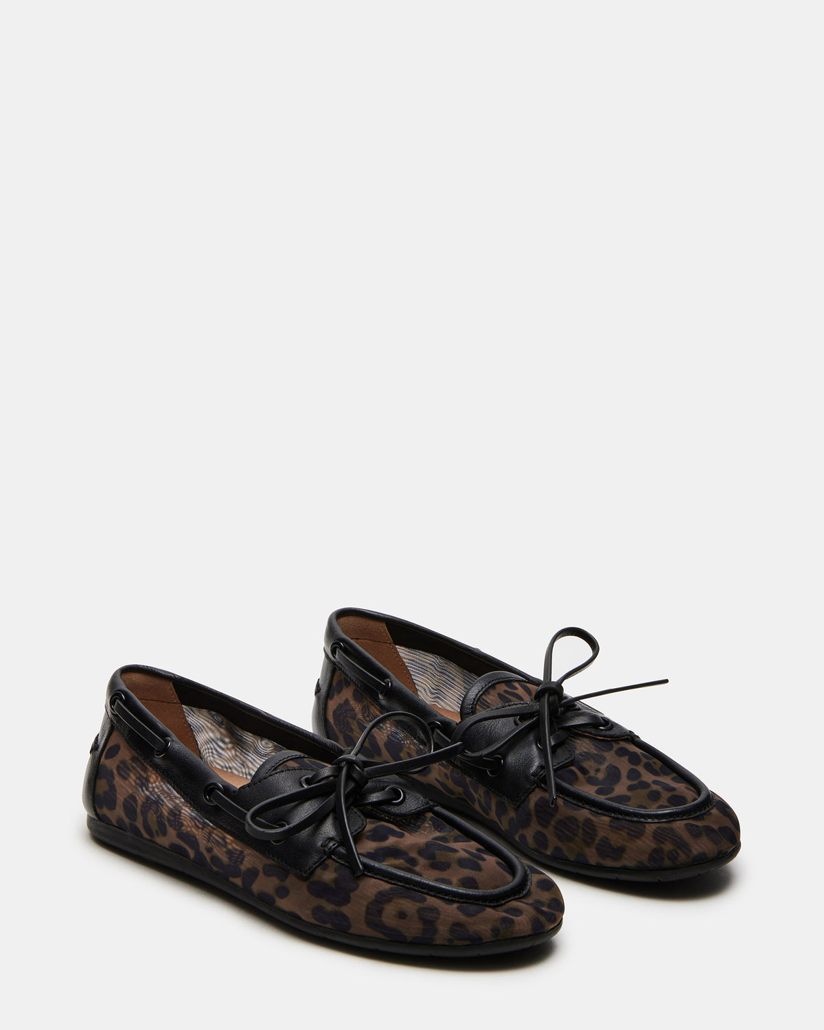 SAG Black/Leopard Women's Boat Shoe
