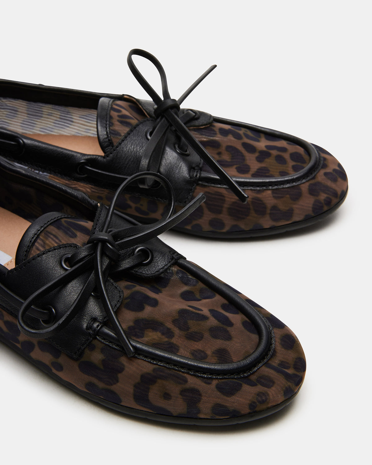 SAG Black/Leopard Women's Boat Shoe
