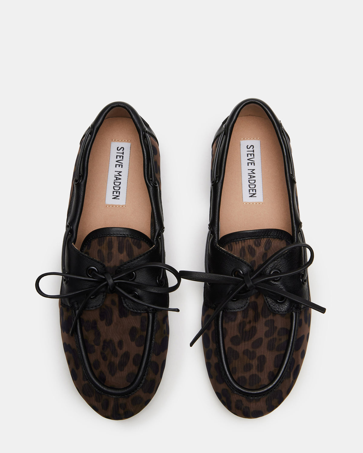 SAG Black/Leopard Women's Boat Shoe