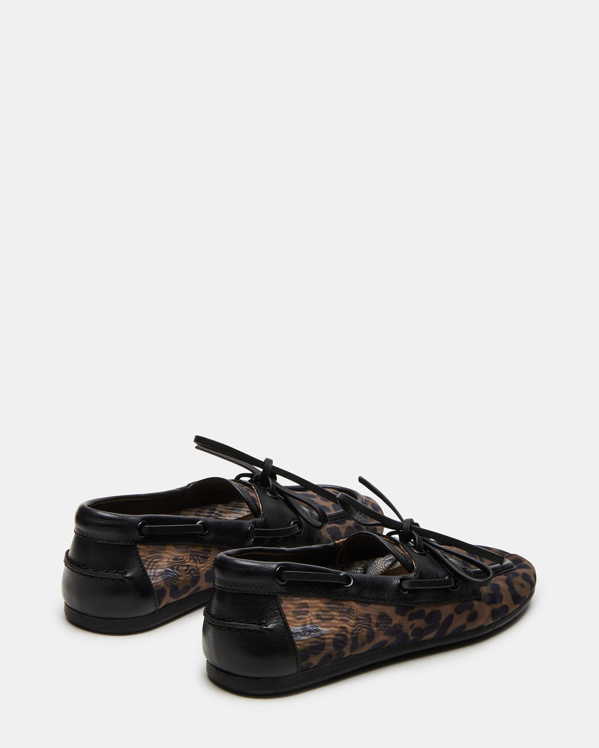 SAG Black/Leopard Women's Boat Shoe