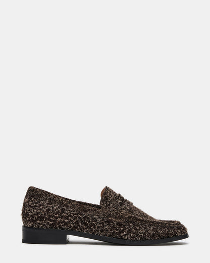 PARLOUR Brown Suede Square Toe Loafer | Women's Loafers