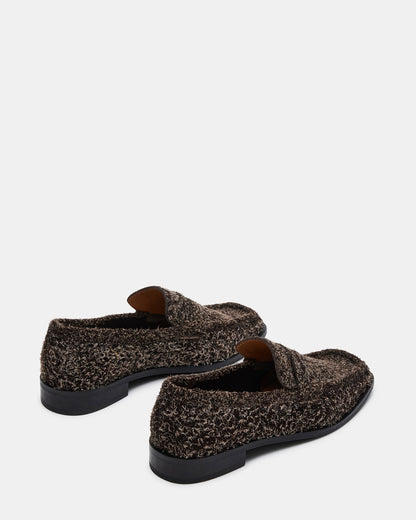 PARLOUR Brown Suede Square Toe Loafer | Women's Loafers
