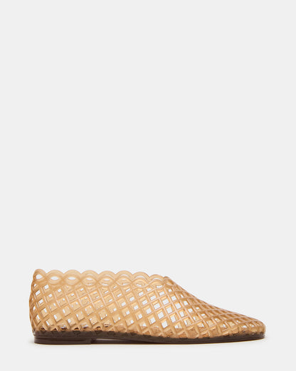 GROVE Tan Square-Toe Jelly Women's Flat