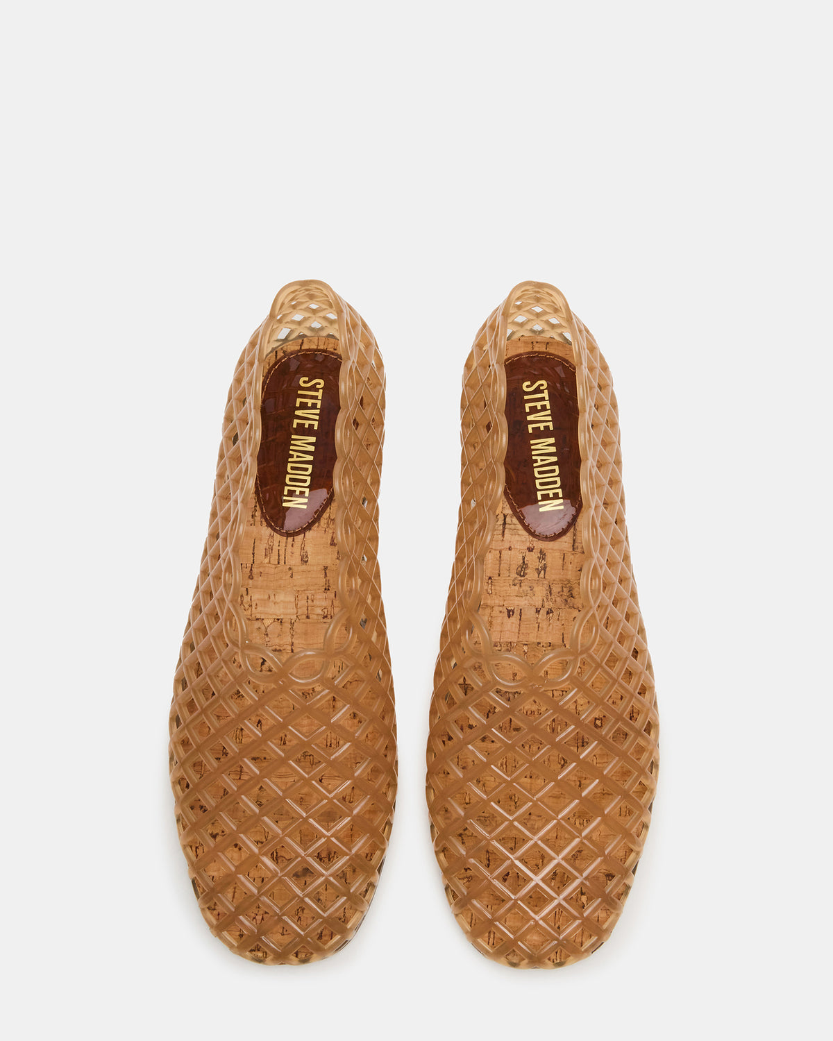 GROVE Tan Square-Toe Jelly Women's Flat