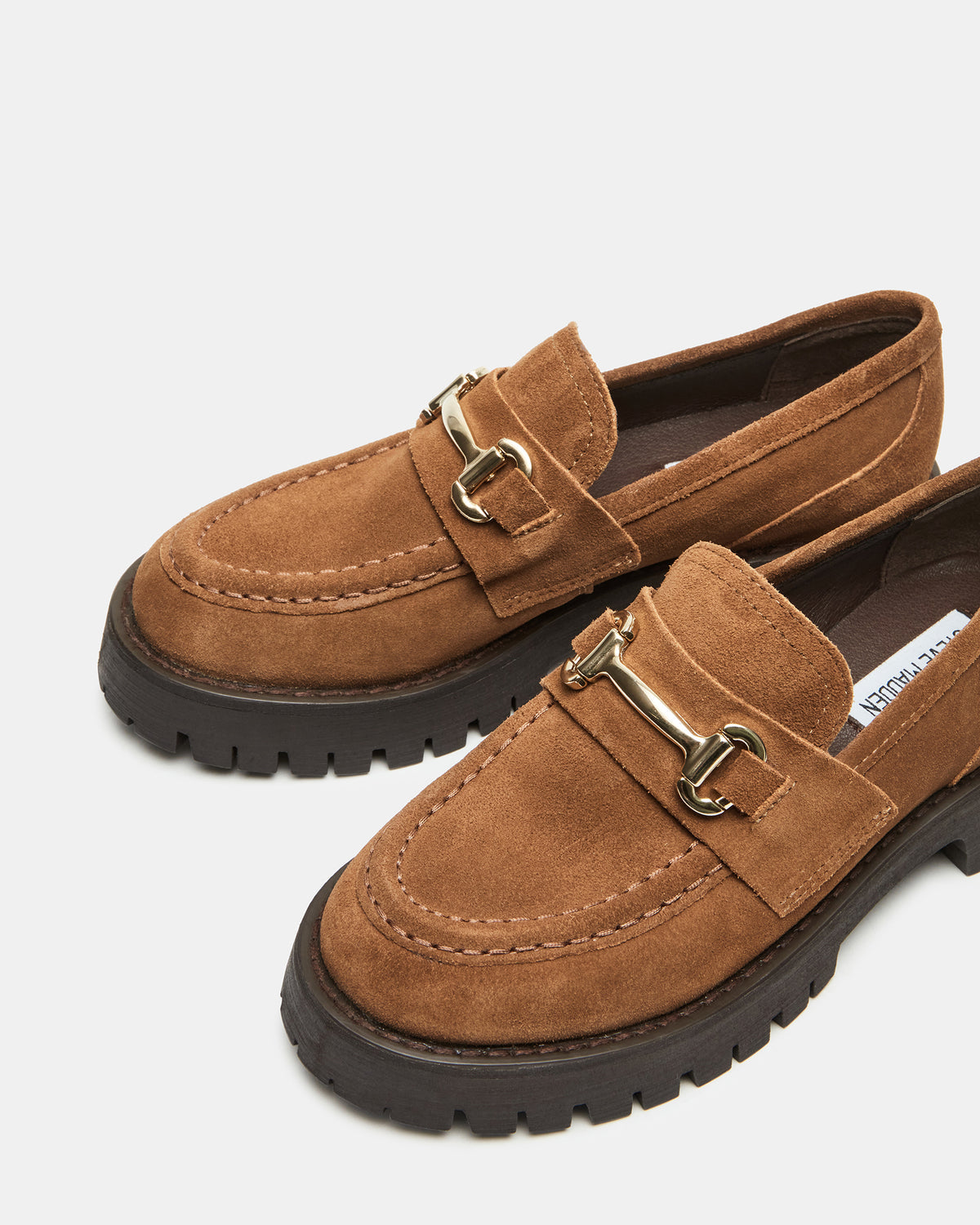 LANDO Cognac Suede Lug Women's Loafer