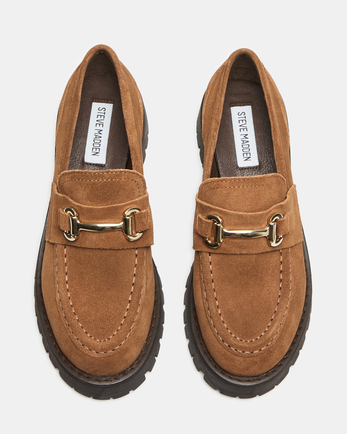 LANDO Cognac Suede Lug Women's Loafer