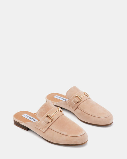 KANDI Camel Suede Women's Designer Loafers