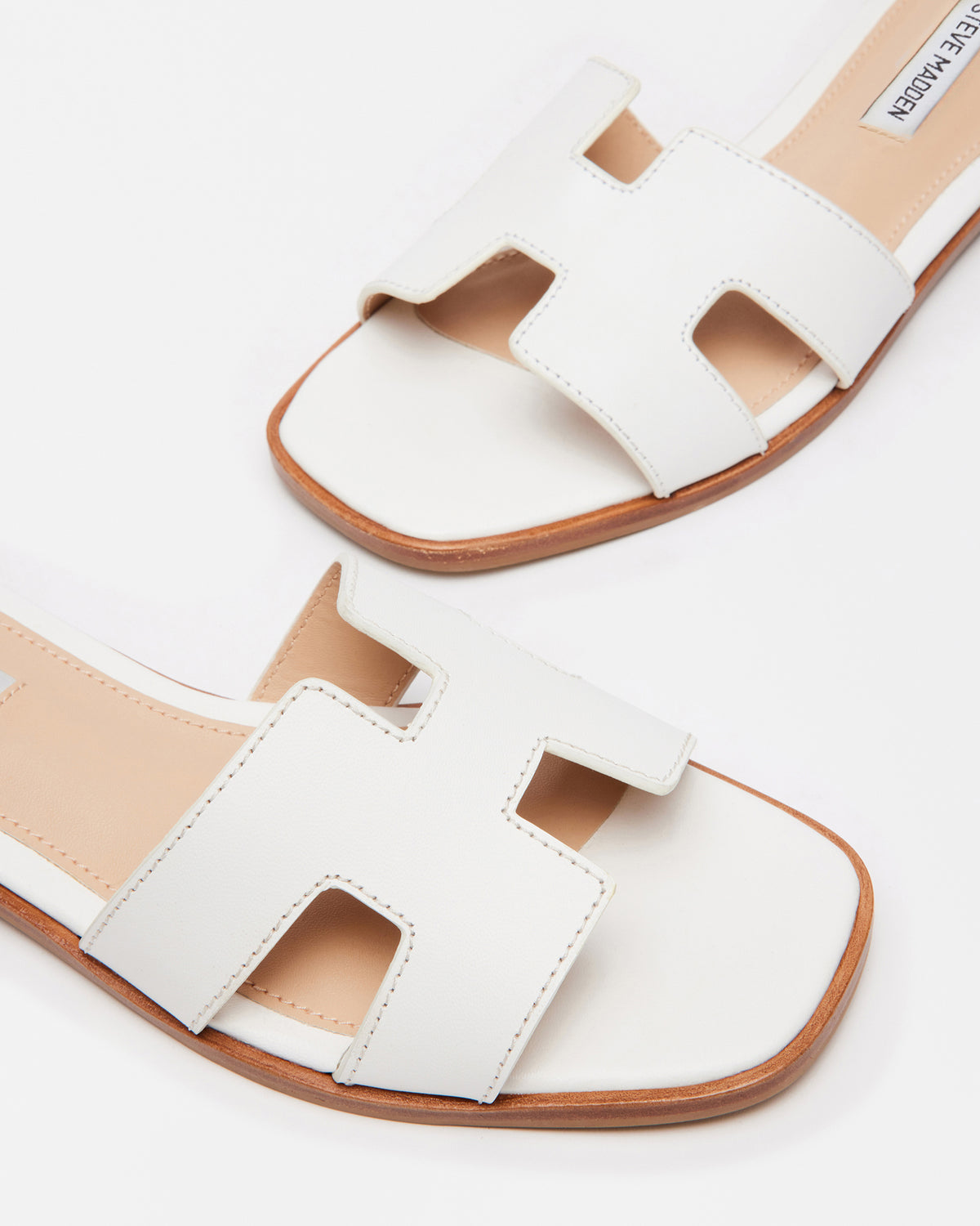 HADYN White Leather Sandal | Women's Designer Sandals