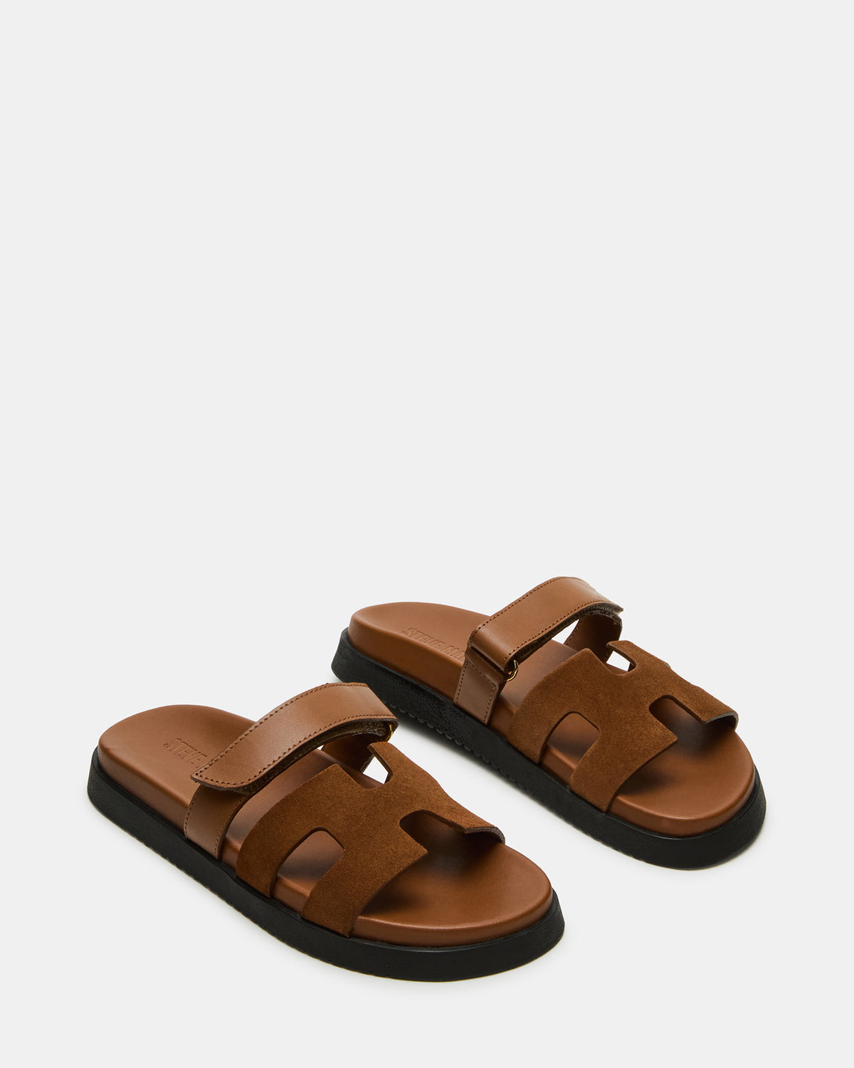 MAYVEN Camel Suede Flatform Slide Women's Sandal