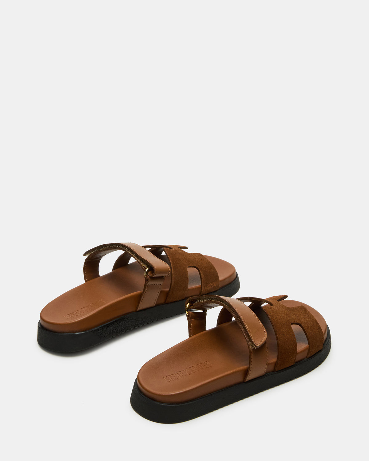 MAYVEN Camel Suede Flatform Slide Women's Sandal