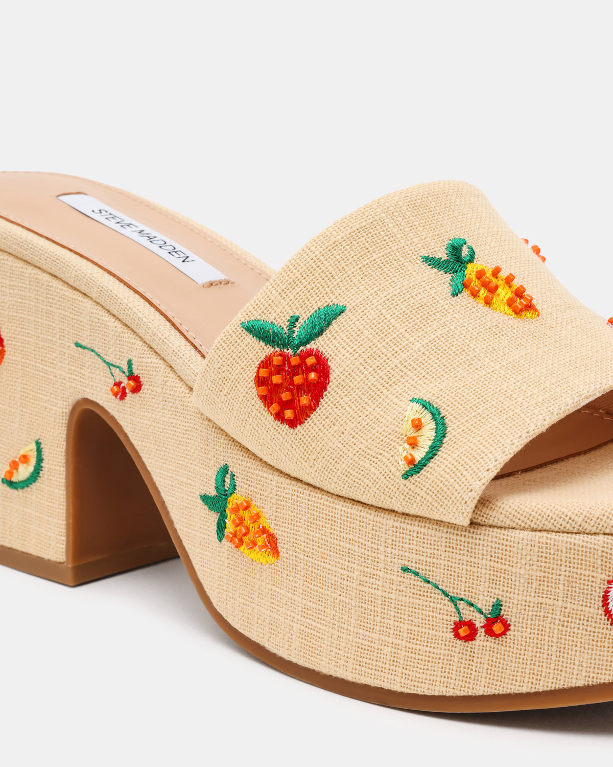 TRIPPY Embellished Fruit Multi Platform Mule Women's Sandal