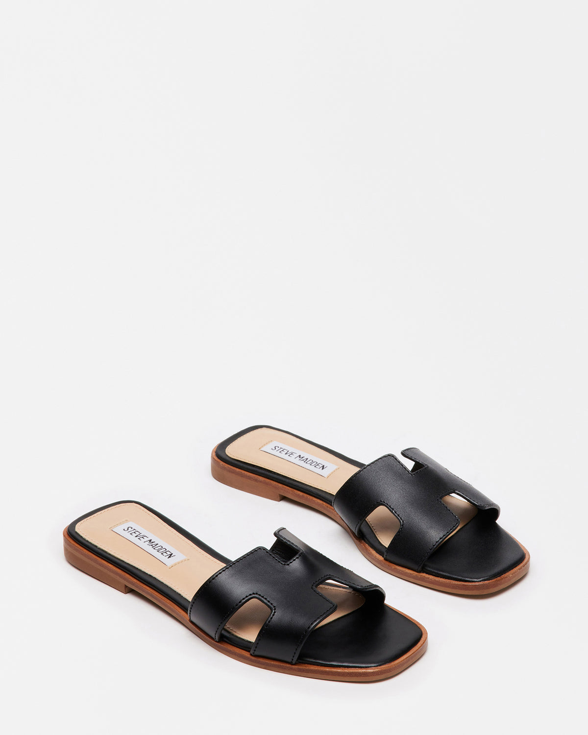 HADYN Black Leather Sandal | Women's Designer Sandals