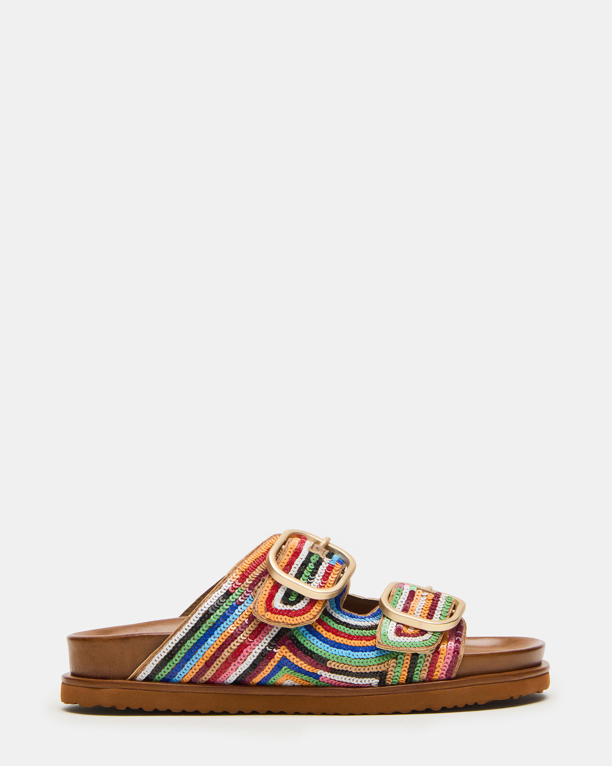 TOURIST Multi Color Footbed Slide Women's Sandal