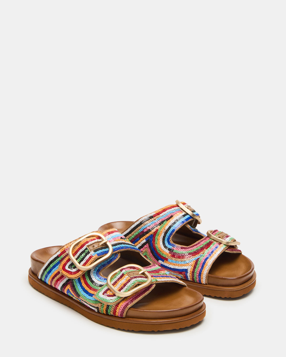 TOURIST Multi Color Footbed Slide Women's Sandal