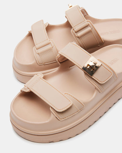 BIGSCHMONA JELLY Natural Women's Platform Slide Sandal