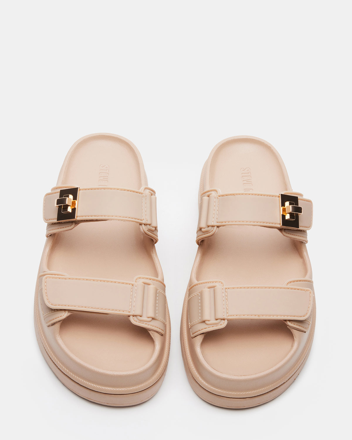 BIGSCHMONA JELLY Natural Women's Platform Slide Sandal