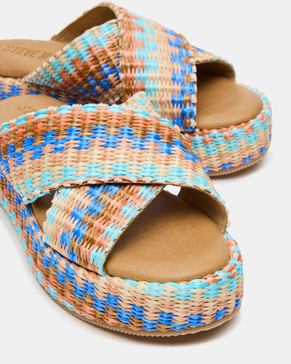 TULUM Raffia Multi Platform Flatform Women's Sandal