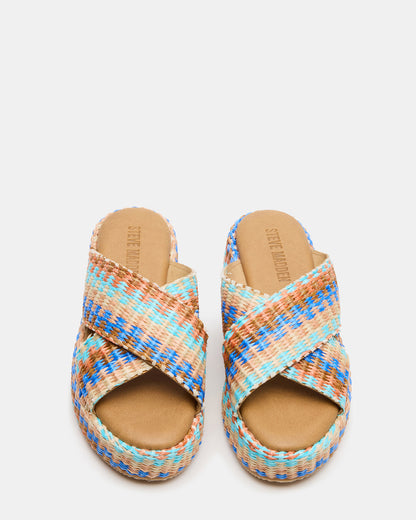 TULUM Raffia Multi Platform Flatform Women's Sandal