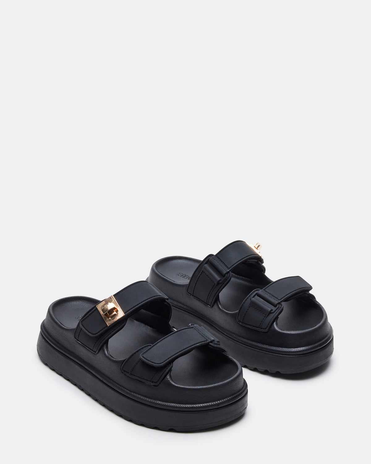 BIGSCHMONA JELLY Black Women's Platform Slide Sandal