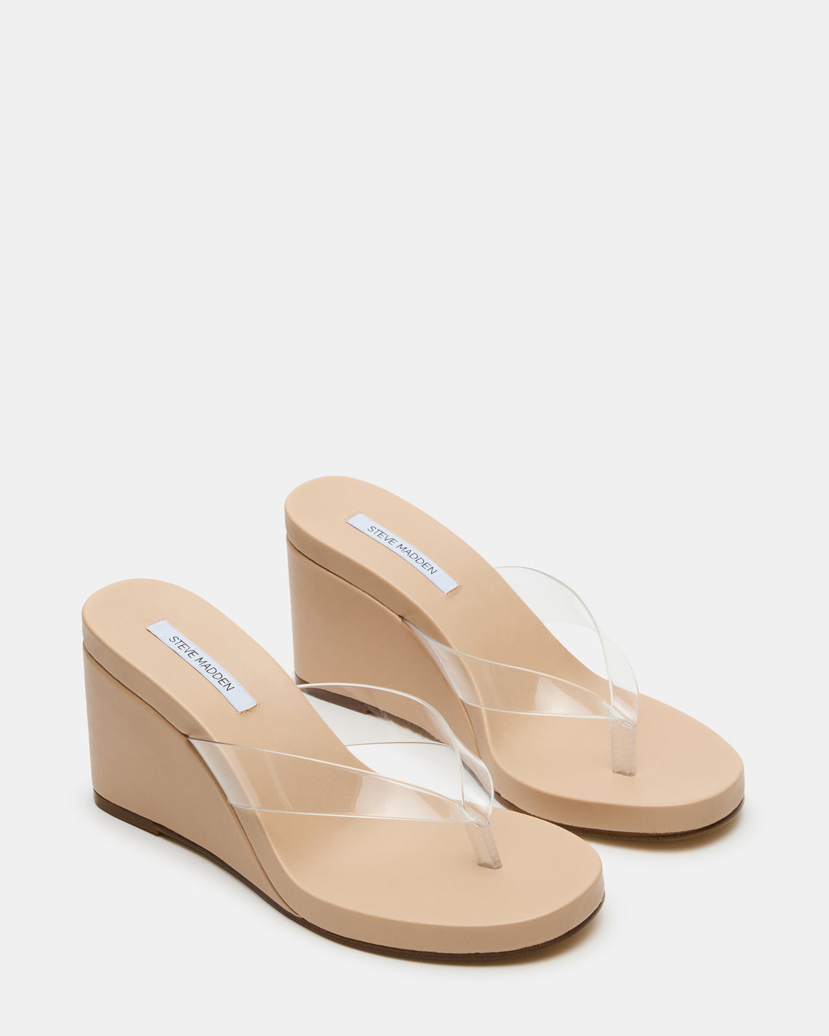 PLAYING Clear Thong Wedge Women's Sandal