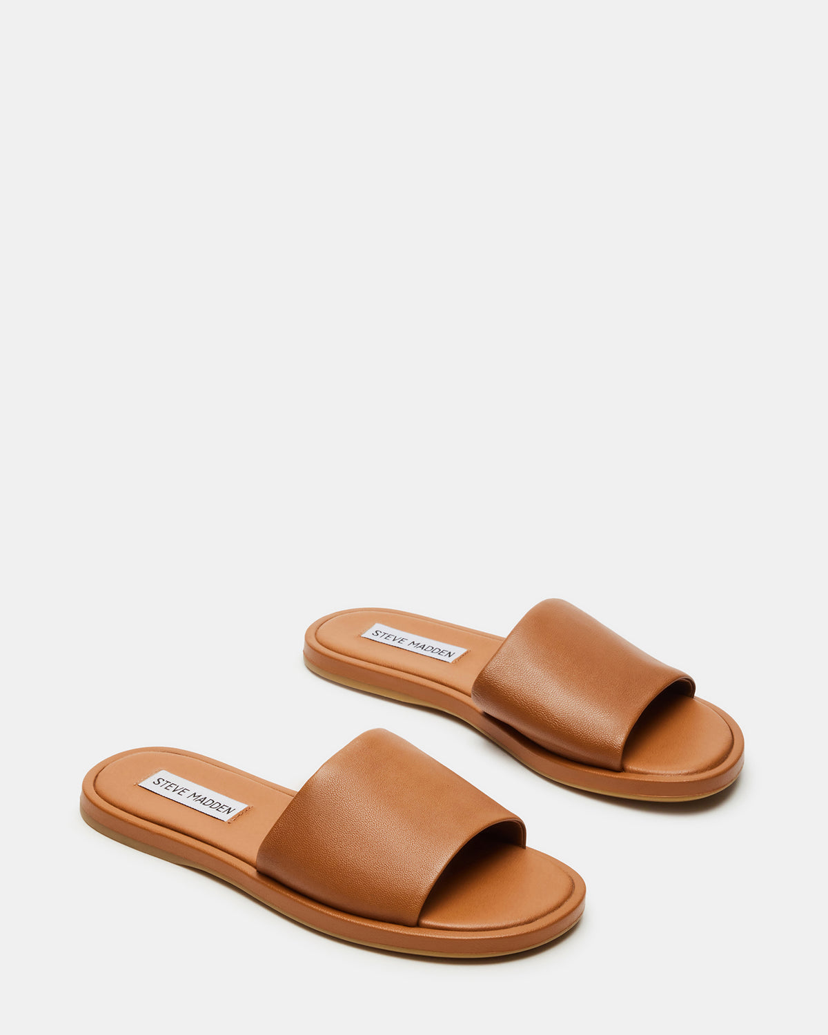 KAYA Brown Leather Slide Sandal | Women's Sandals