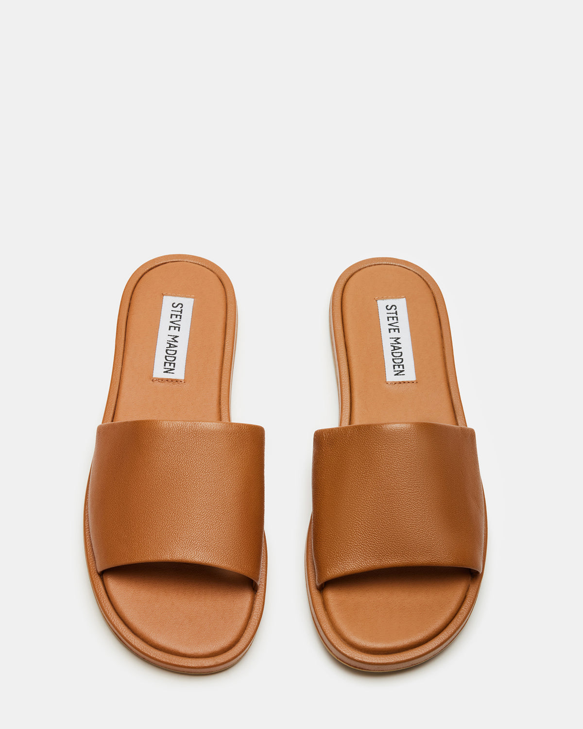 KAYA Brown Leather Slide Sandal | Women's Sandals