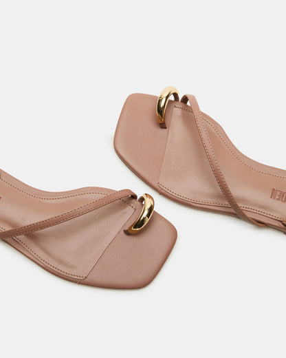 ODYSSEY Mocha Strappy Square-Toe Women Sandal