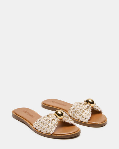 DIPSY Metallic Multi Slide Rounded Toe Women's Sandal
