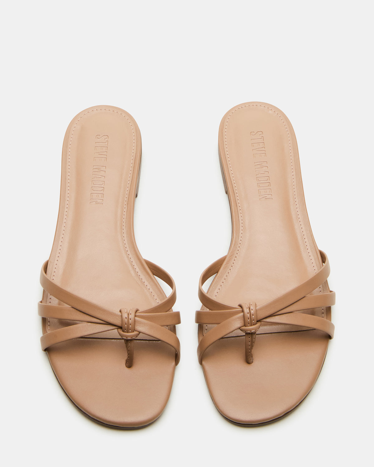 CALISSI Natural Leather Strappy Women's Slide Sandal