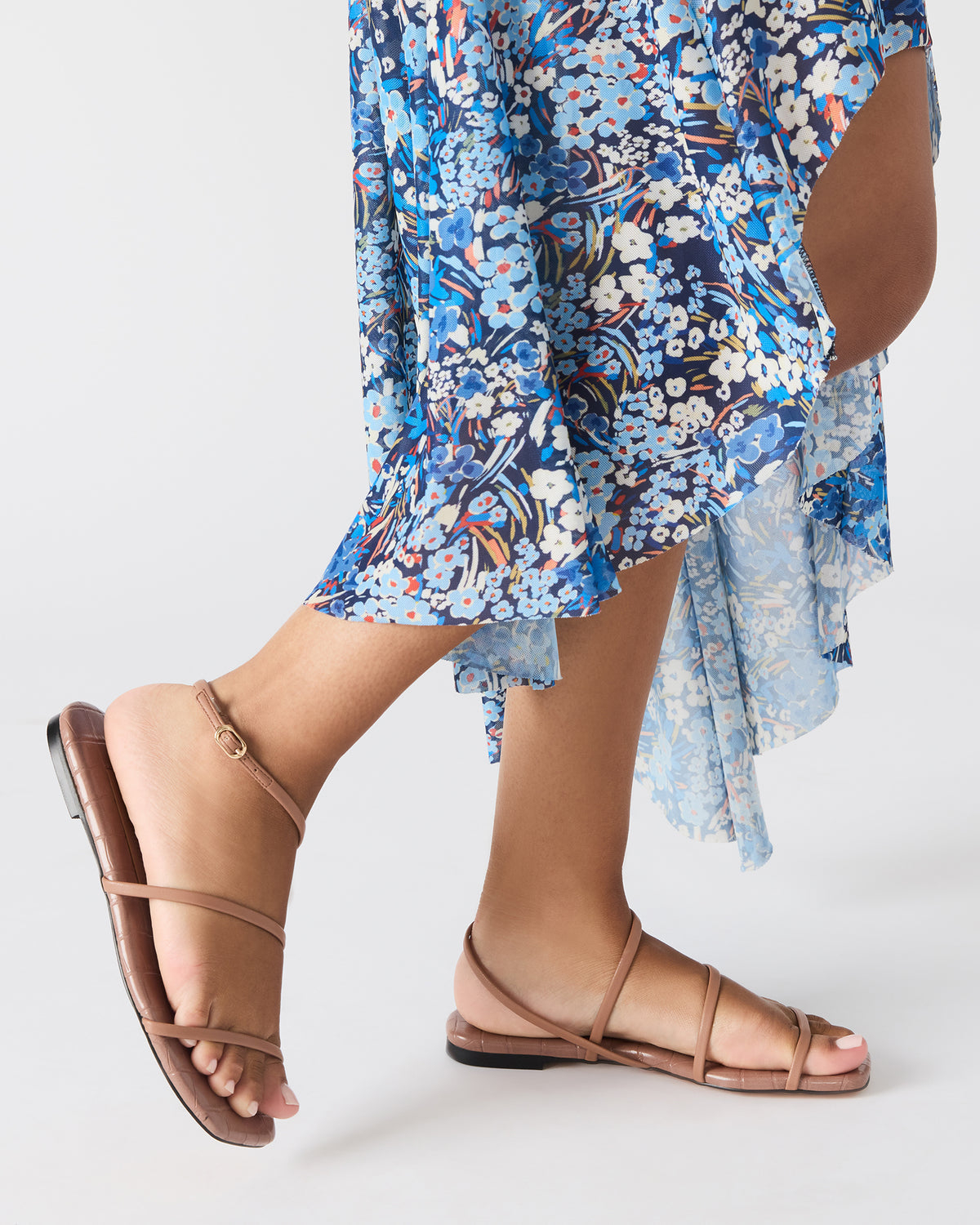 TANGO Mocha Square-Toe Strappy Women's Sandal