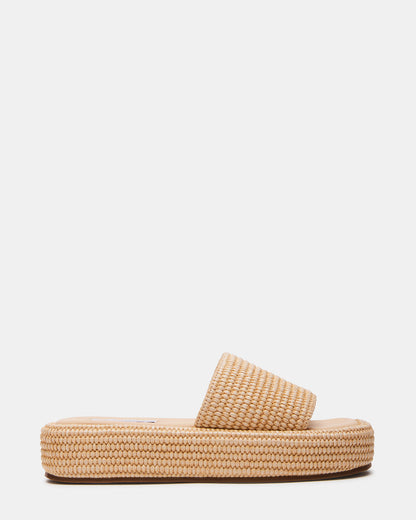 BEACHY Natural Platform Slide Women's Sandal