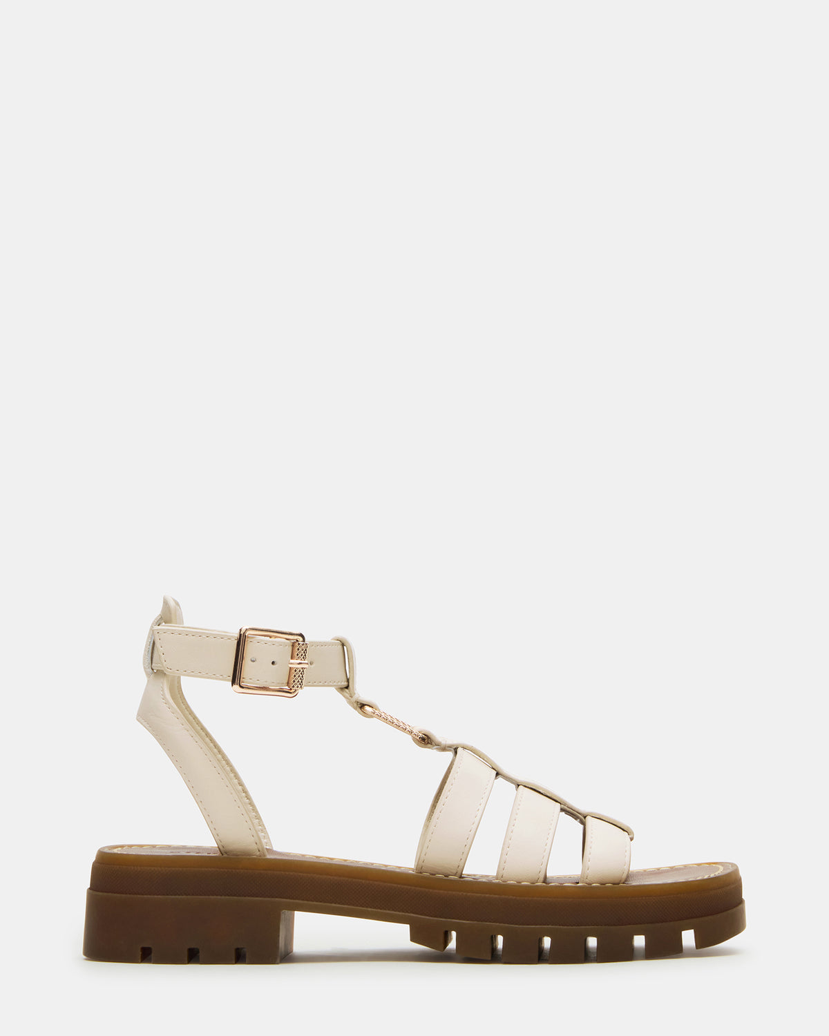 JARELLI Bone Leather Strappy Platform Women's Sandal