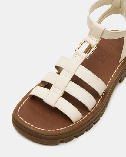 JARELLI Bone Leather Strappy Platform Women's Sandal