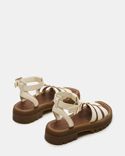 JARELLI Bone Leather Strappy Platform Women's Sandal