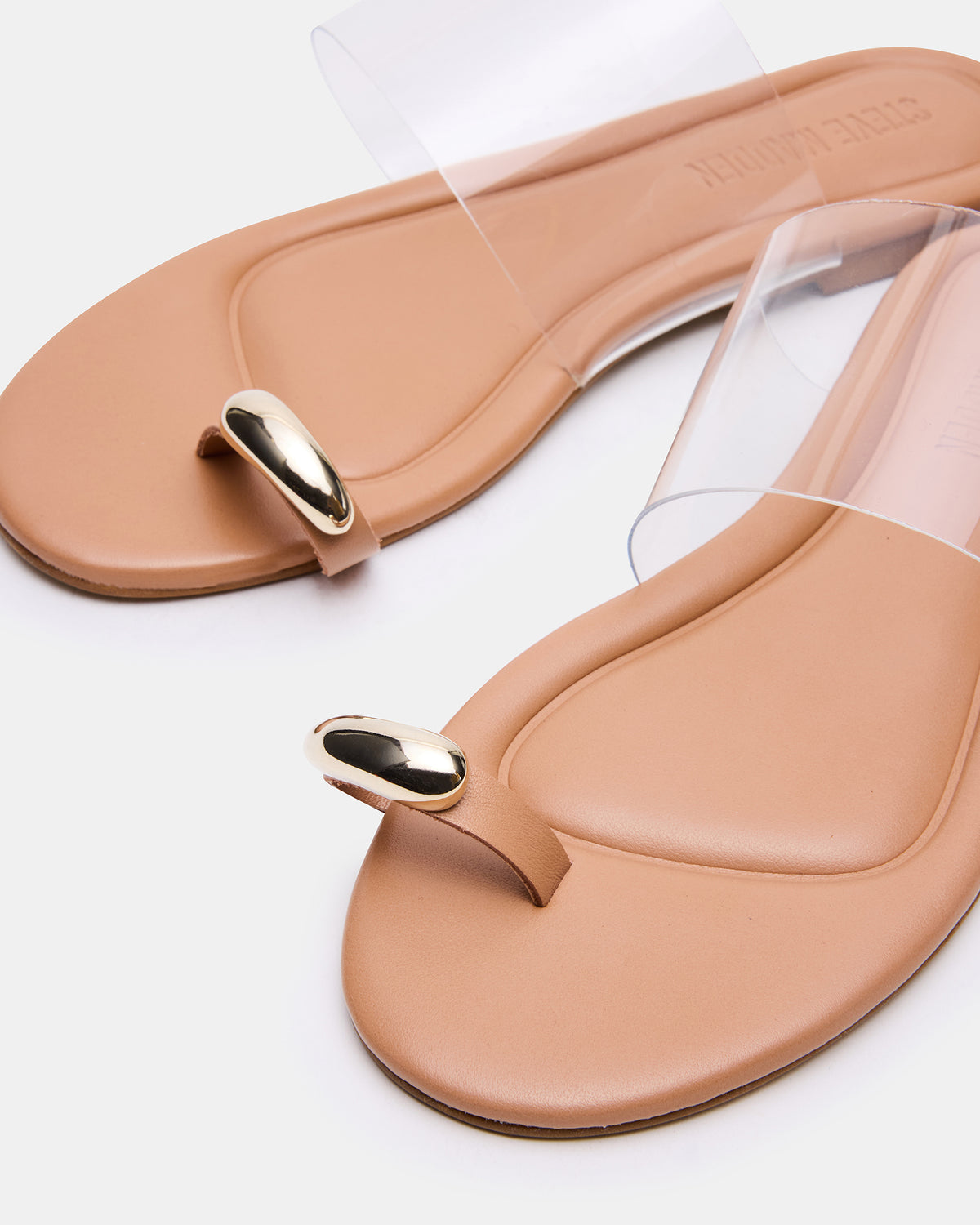 DECADENT Clear Rounded-Toe Slide Women's Sandal