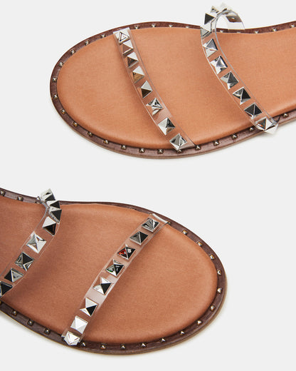 TRAVEL Clear Women's Studded Strappy Sandal
